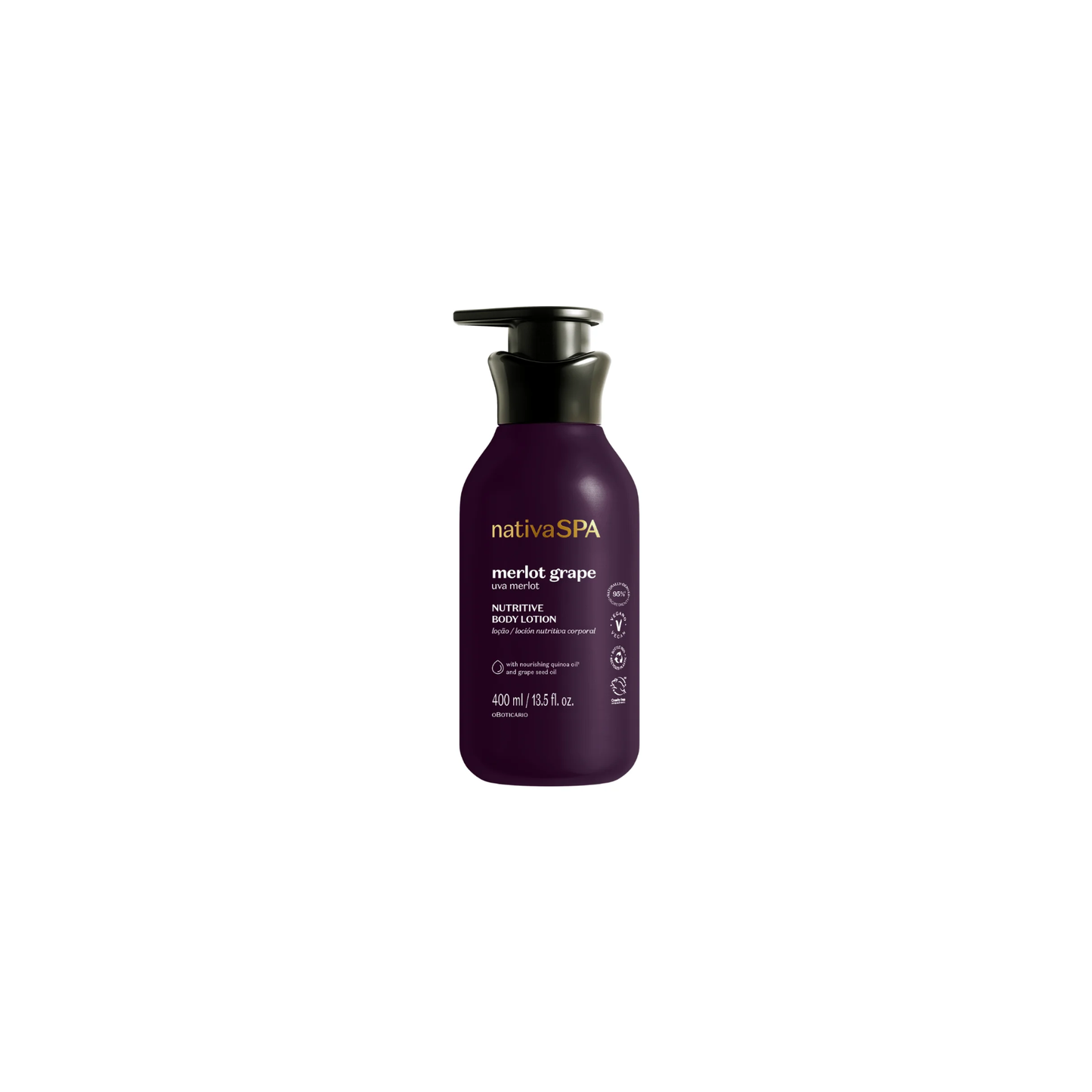 Loção Nutritiva Desodorante Nativa Spa Uva Merlot 400ml