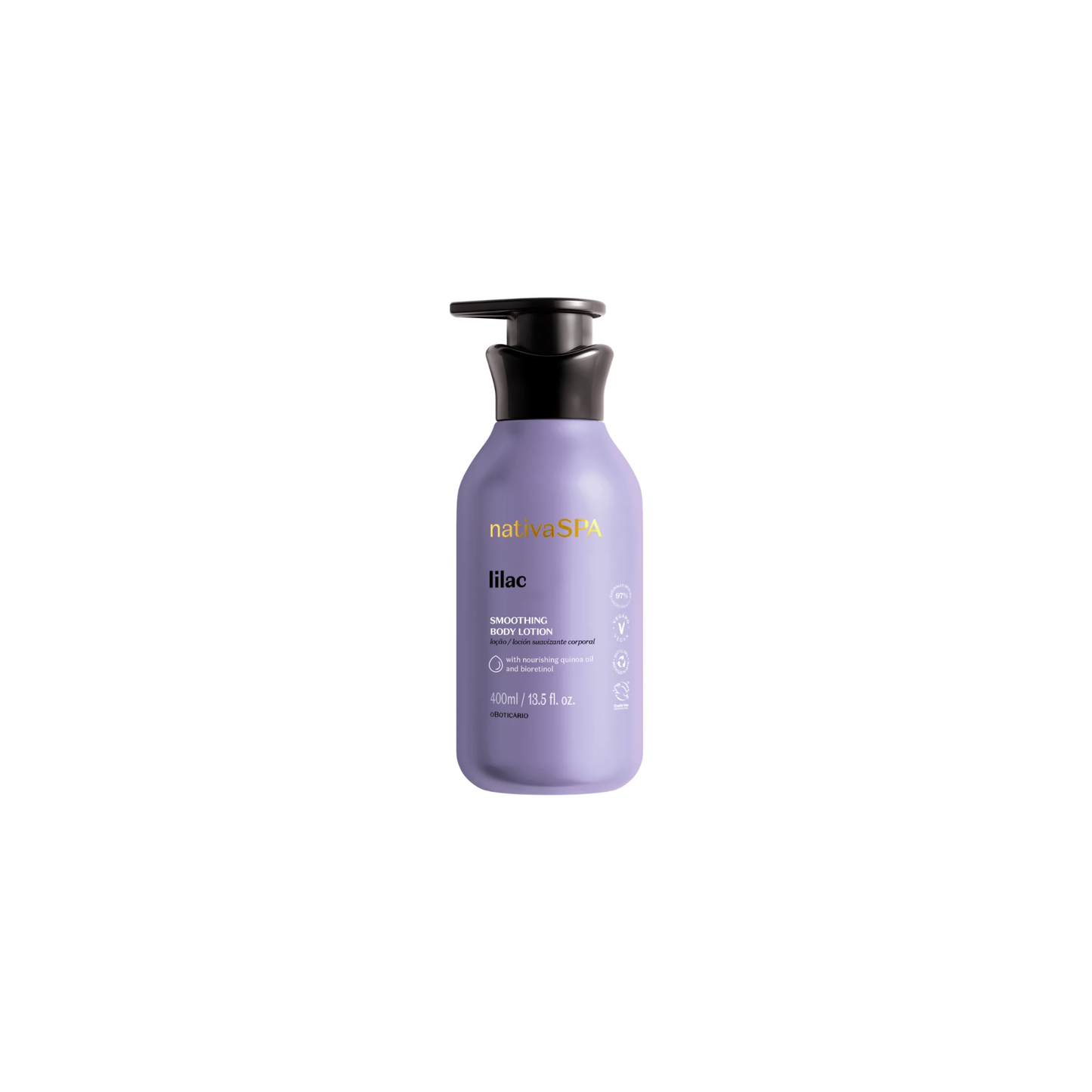 Loção Renovadora Desodorante Hidratante Corporal Nativa Spa Lilac 400ml