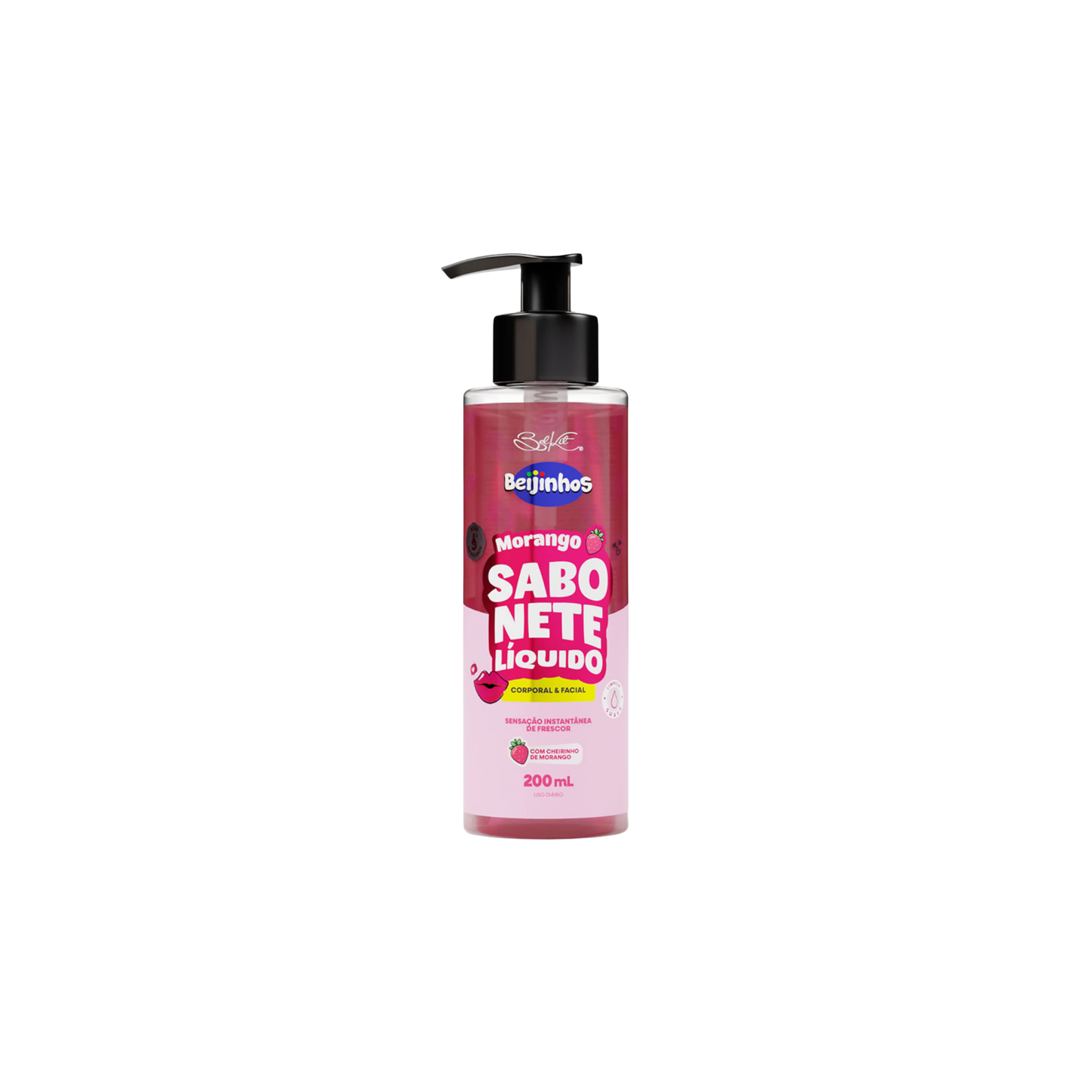 Sabonete beijinhos morango 200ML