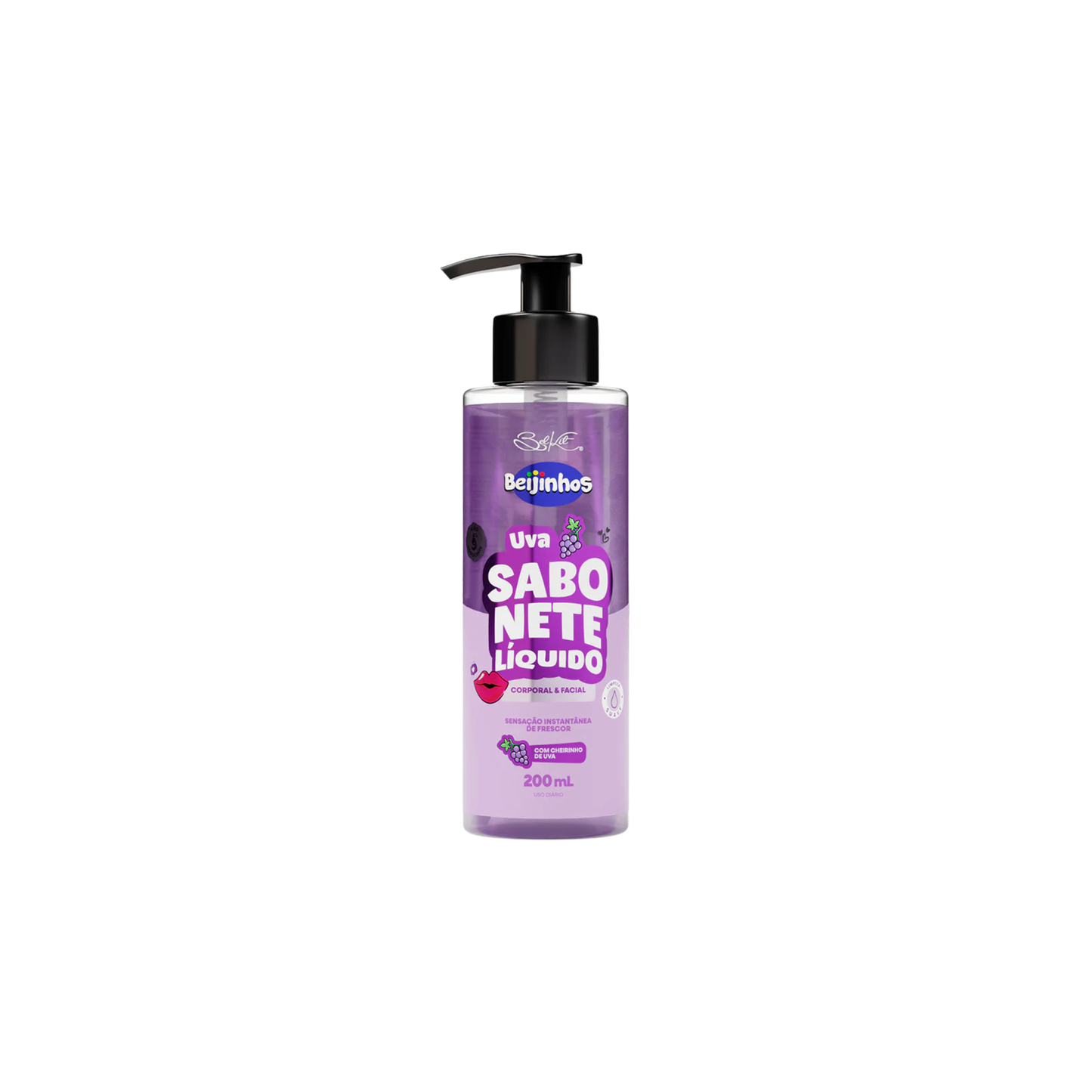 Sabonete beijinhos uva 200ml